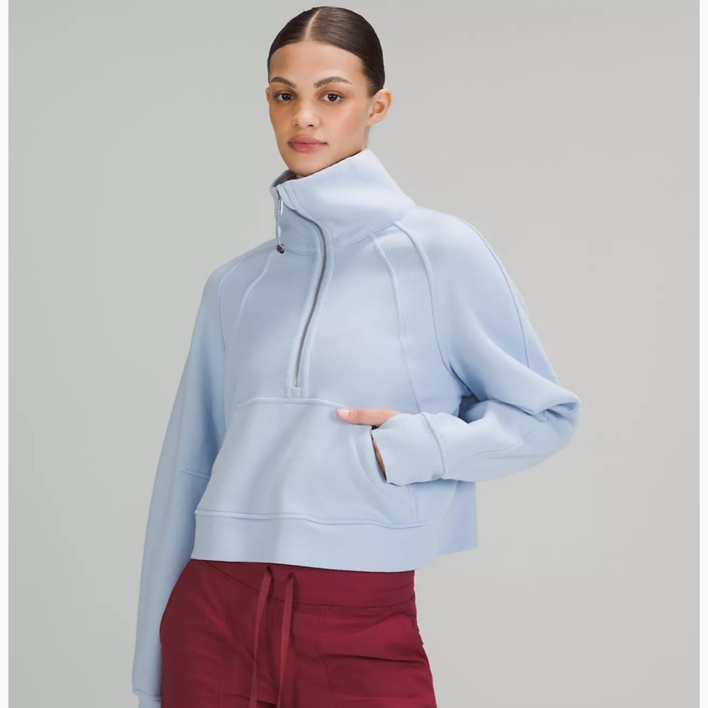 Lululemon oversized scuba funnel neck half zip
